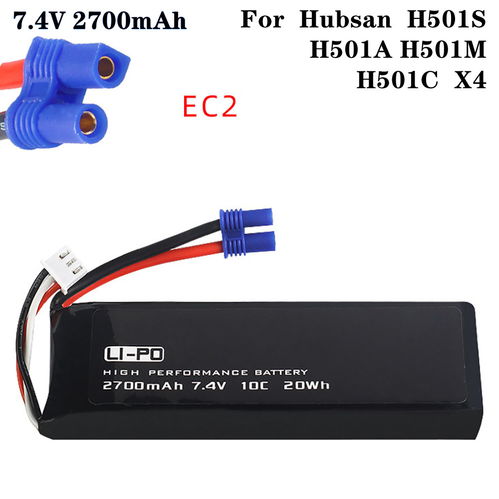 Drone Gimbal 2 Axis - 7.4V 2700mAh 10C แบตเตอรี่เดิมสําหรับ Hubsan H501S