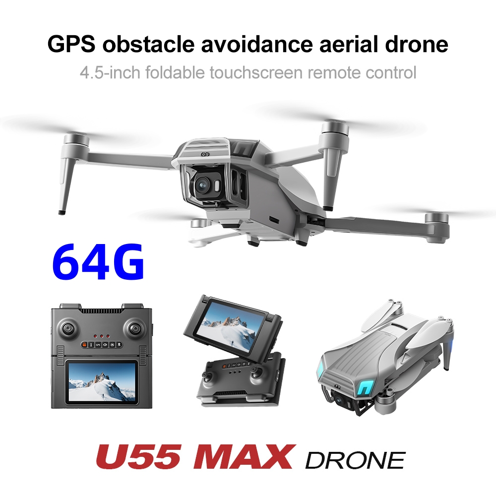 NCZOBOE U55 โดรน GPS พร้อมรีโม - Drone Gimbal 2 Axis บทวิจารณ์และราคา
