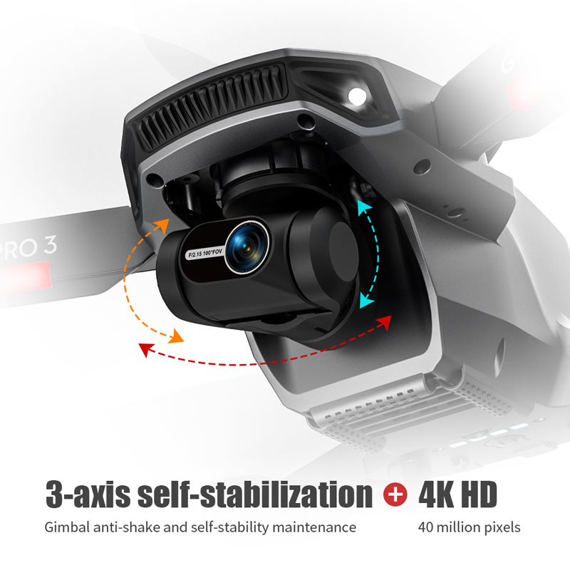 L106 Pro 3 Drone 5G WIFI FPV G - Drone Gimbal 2 Axis บทวิจารณ์และราคา
